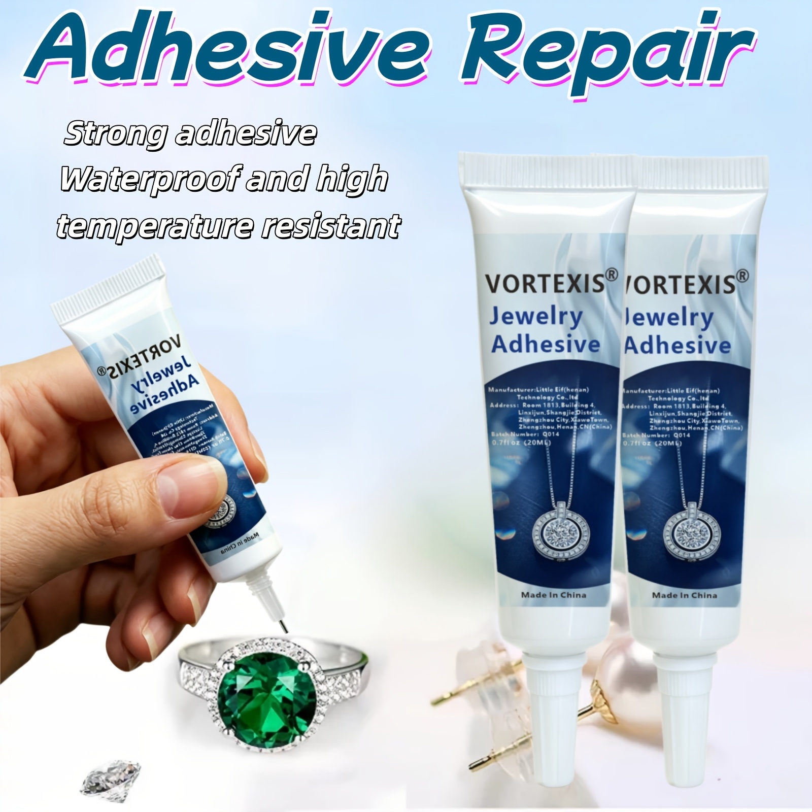 Jewellery Making Adhesive with Precision Needle Applicator